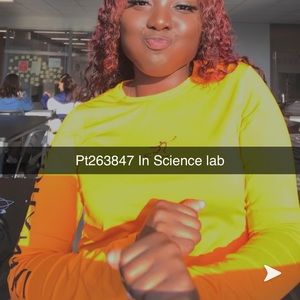 Highlighter Orange long sleeve shirt